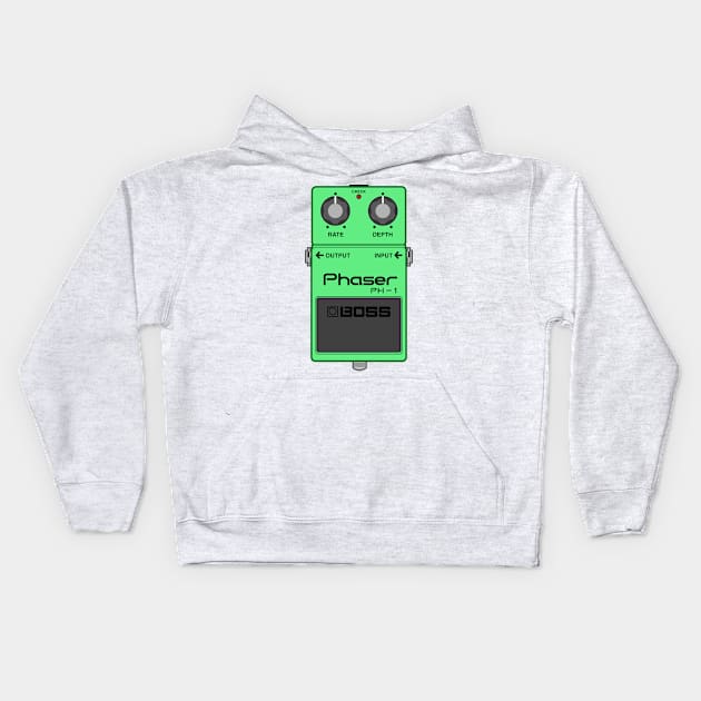 Boss PH-1 Phaser Guitar Effect Pedal Kids Hoodie by conform